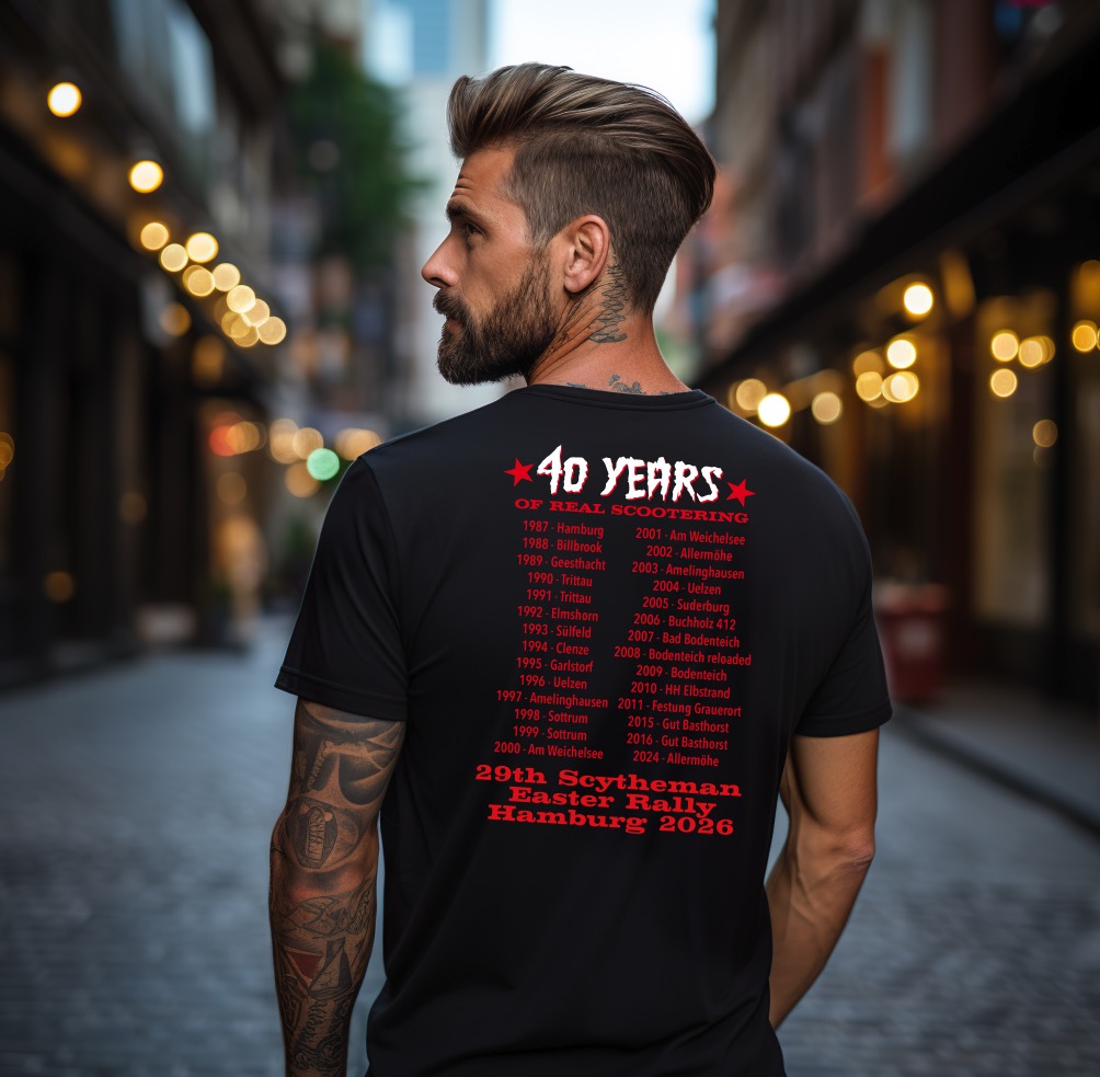Scytheman Shirt 40 Jahre